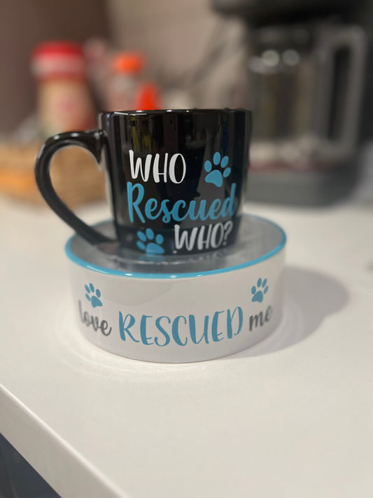 Pet Rescue Mug + Bowl Set